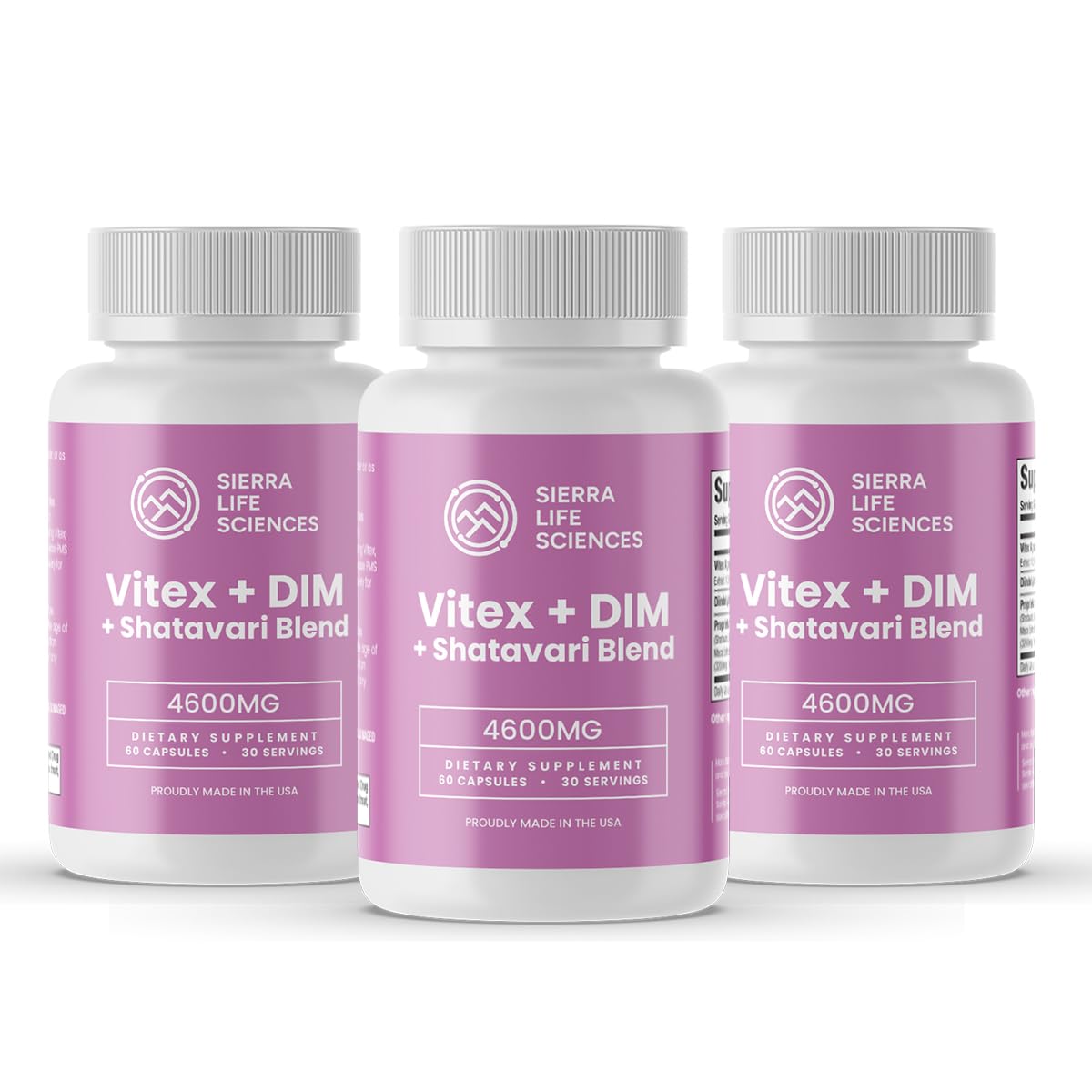 SIERRA LIFE SCIENCES Hormonal Balance Blend for Women – Vitex, DIM, Shatavari + Adaptogenic Support – Menstrual & Menopause Relief – Vegan, Clean-Label Formula – 4600mg – (Pack of 3) SIERRA LIFE SCIENCES buy supplements canada