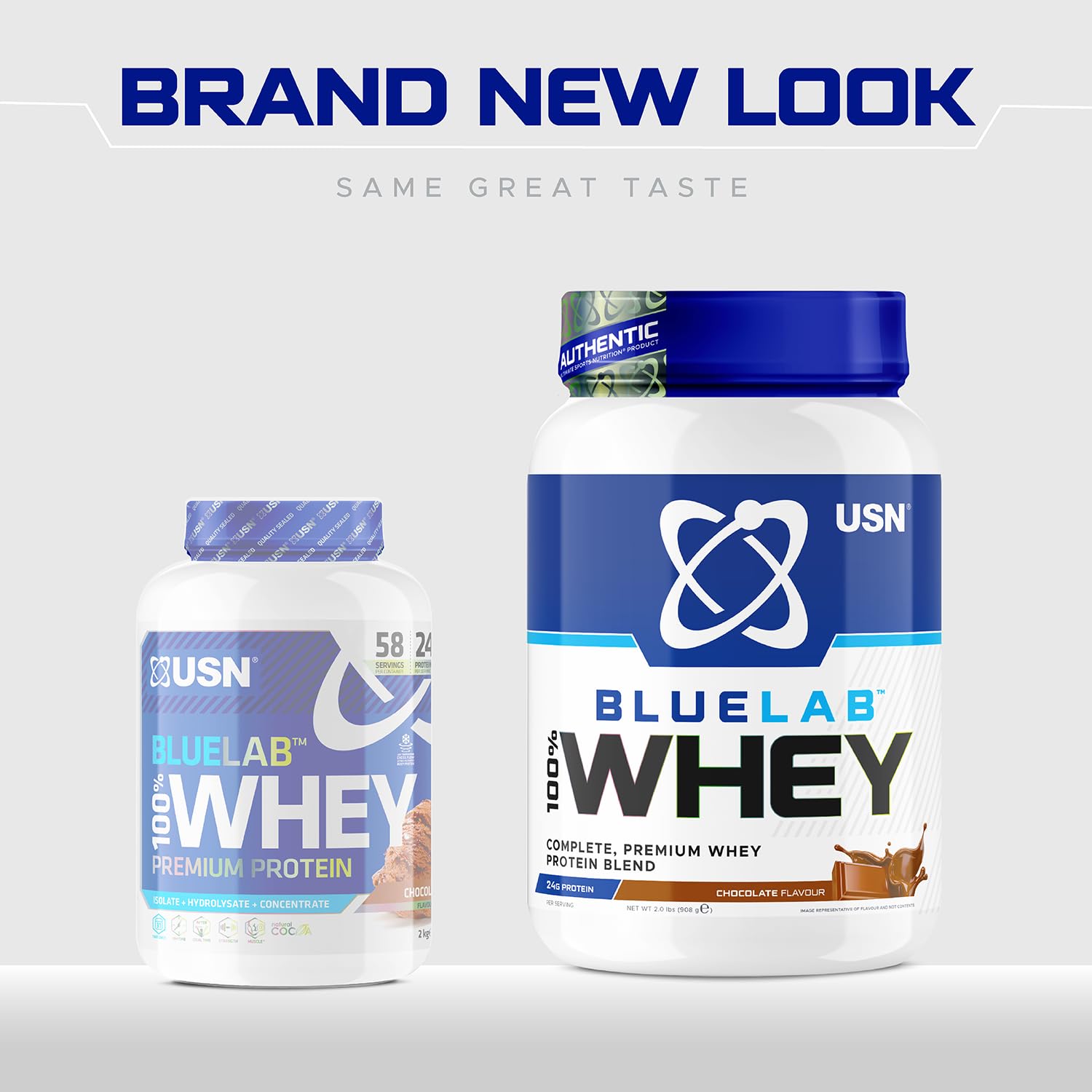 USN Blue Lab Whey Protein Powder: Chocolate - Whey Protein 2kg - Post-Workout USN buy supplements canada