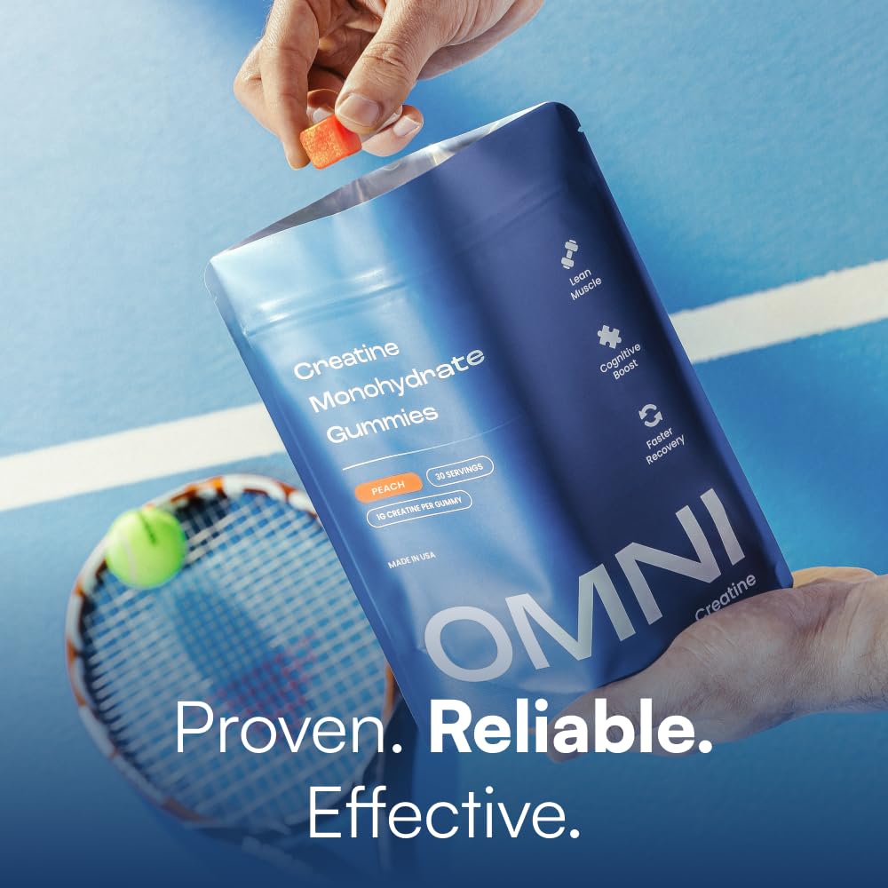 Creatine Monohydrate Gummies - Supports Muscle Growth, Recovery & Brain Function - Convenient & Easy to Take - Great Tasting Watermelon Flavor OMNI Creatine buy supplements canada