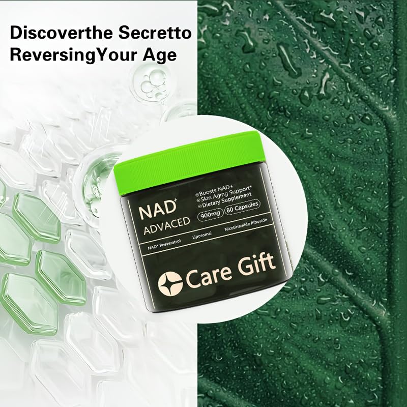 CARE GIFT NAD Supplement, NAD Nicotinamide Riboside Resveratrol 900mg - Liposomal NAD Supplements for Women & Men,NMNH Supplement Alternative for Energy, Focus, Anti-Aging (1 Pack) CARE GIFT buy supplements canada