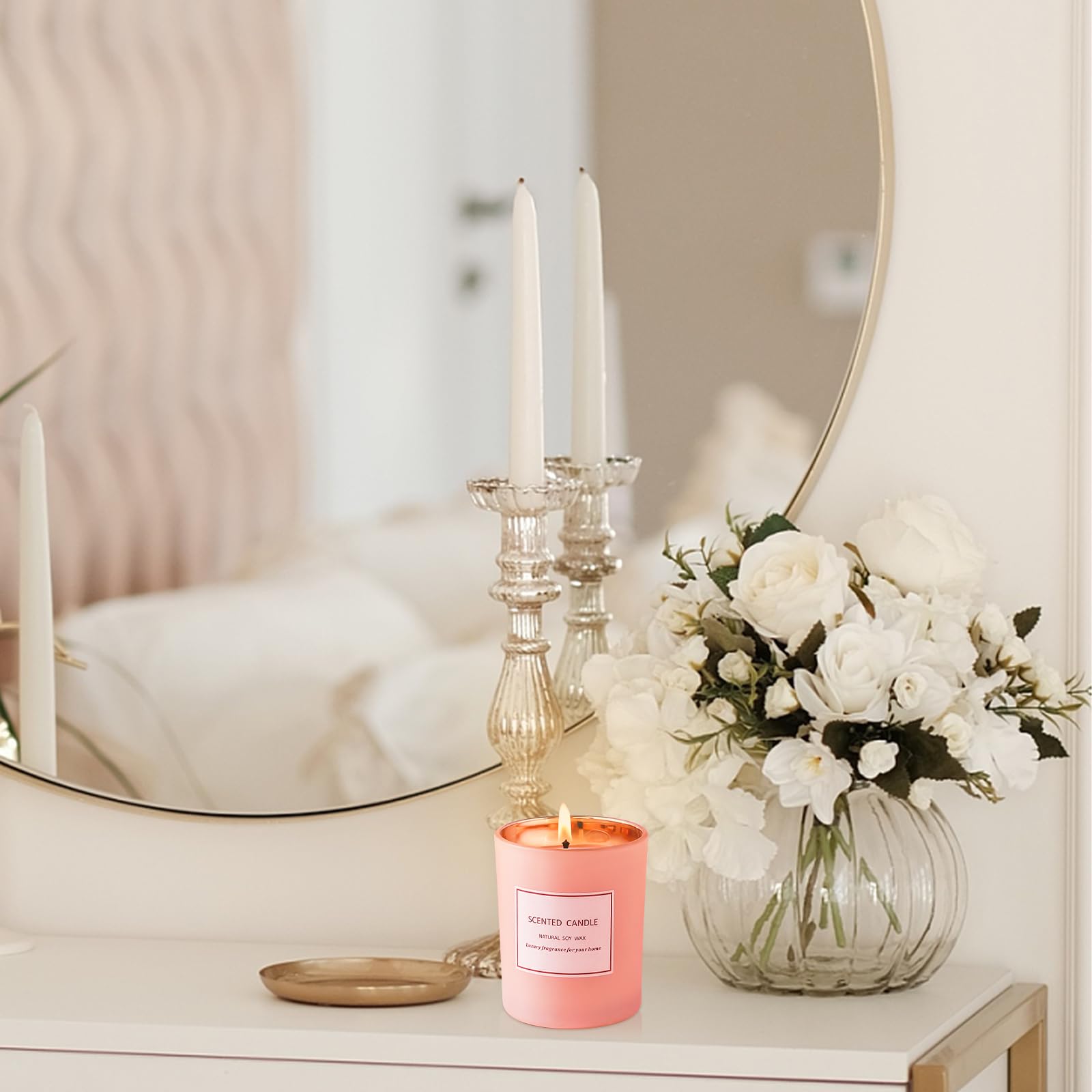 POWSHELF Scented Candle Gifts for Women, Bathroom Decor Candle for Home Scented, 5.5 Oz Jar POWSHELF buy supplements canada