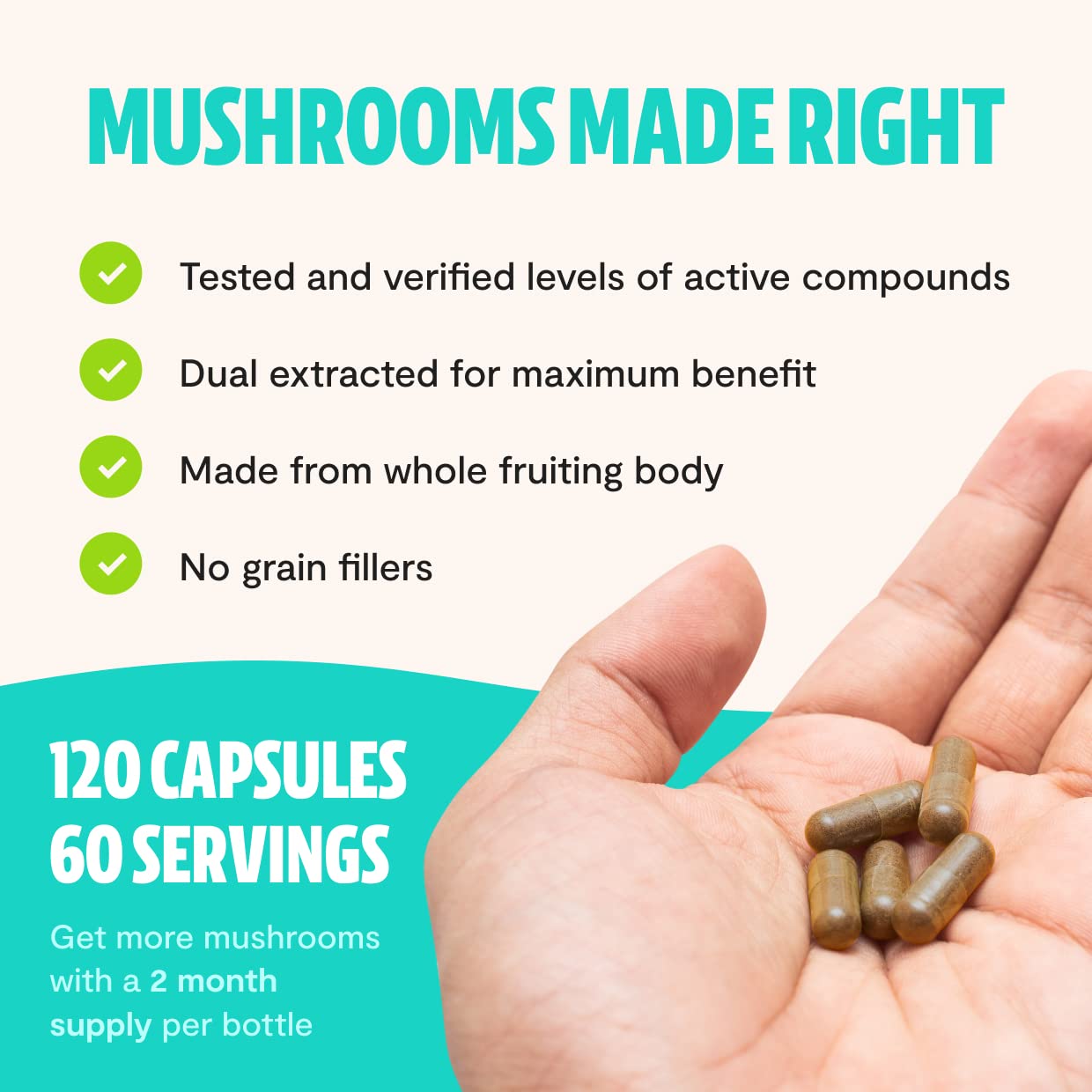 FreshCap Ultimate Mushroom Complex - Lions Mane, Reishi, Cordyceps, Chaga, Turkey Tail FreshCap Mushrooms buy supplements canada