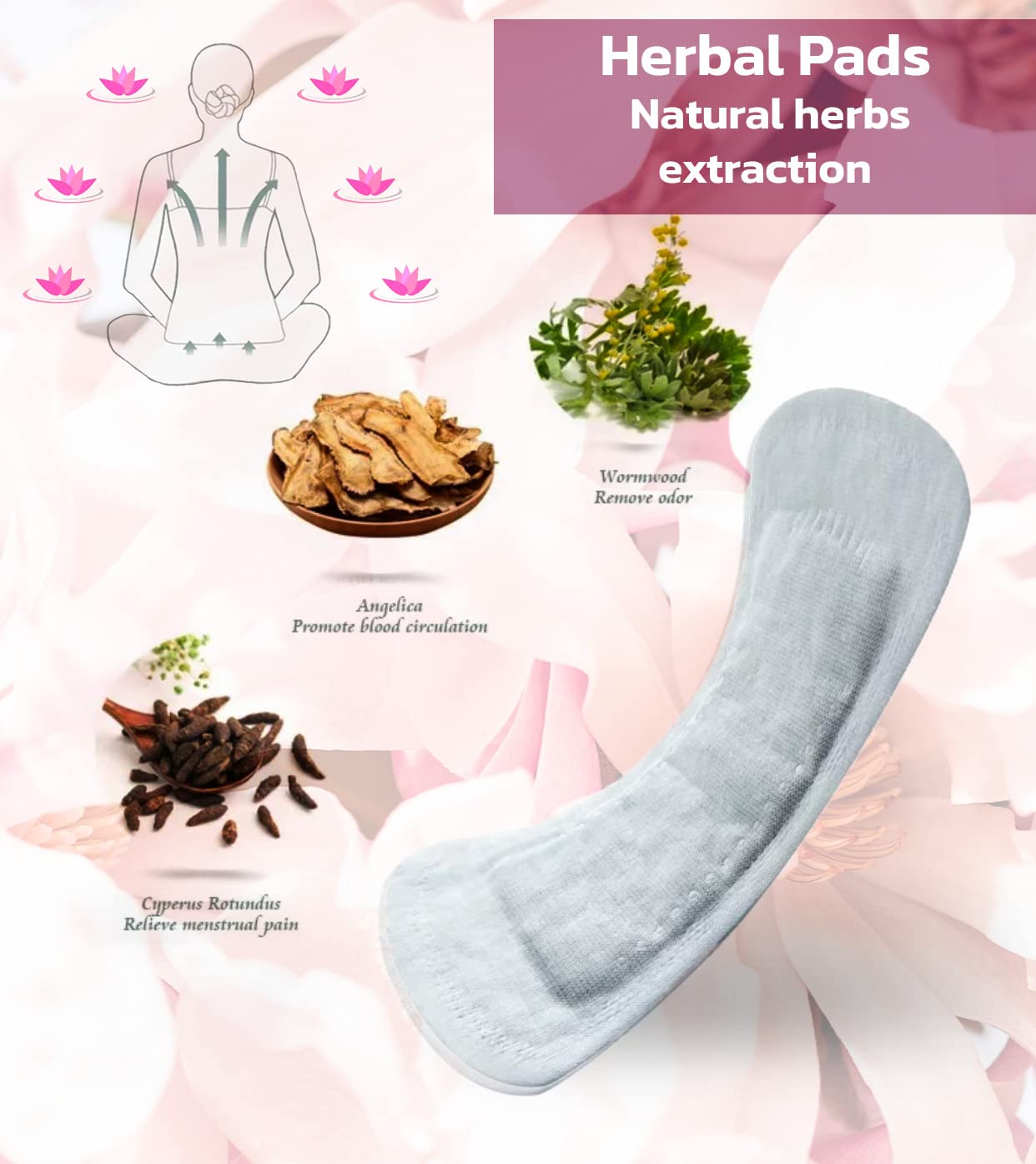 Premium Natural Organic Herbal Cotton Panty Liners for Women - Unscented, Thin, Cruelty-Free Organic Herbal Panty Liner buy supplements canada