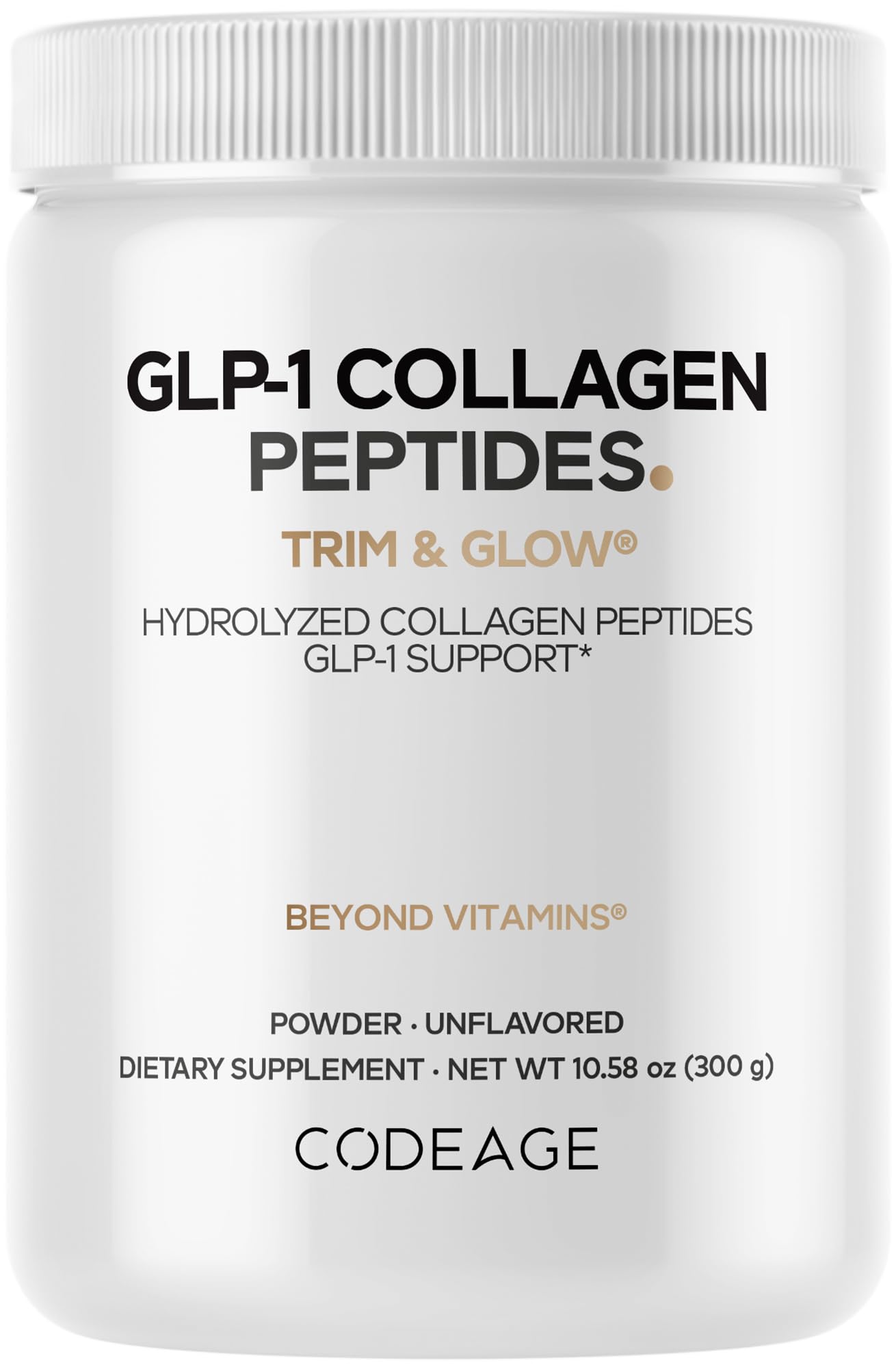 Codeage GLP-1 Collagen Powder Supplement - Nextida GC Collagen Peptides - GLP 1 Support - Hydrolyzed, Grass-Fed, Type I & III, Unflavored - Non-GMO, Gluten-Free, Dairy-Free - 10.58 Oz Codeage buy supplements canada
