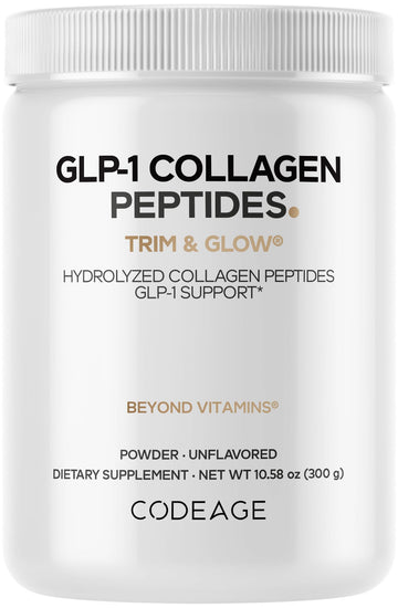 Codeage GLP-1 Collagen Powder Supplement - Nextida GC Collagen Peptides - GLP 1 Support - Hydrolyzed, Grass-Fed, Type I & III, Unflavored - Non-GMO, Gluten-Free, Dairy-Free - 10.58 Oz Codeage buy supplements canada