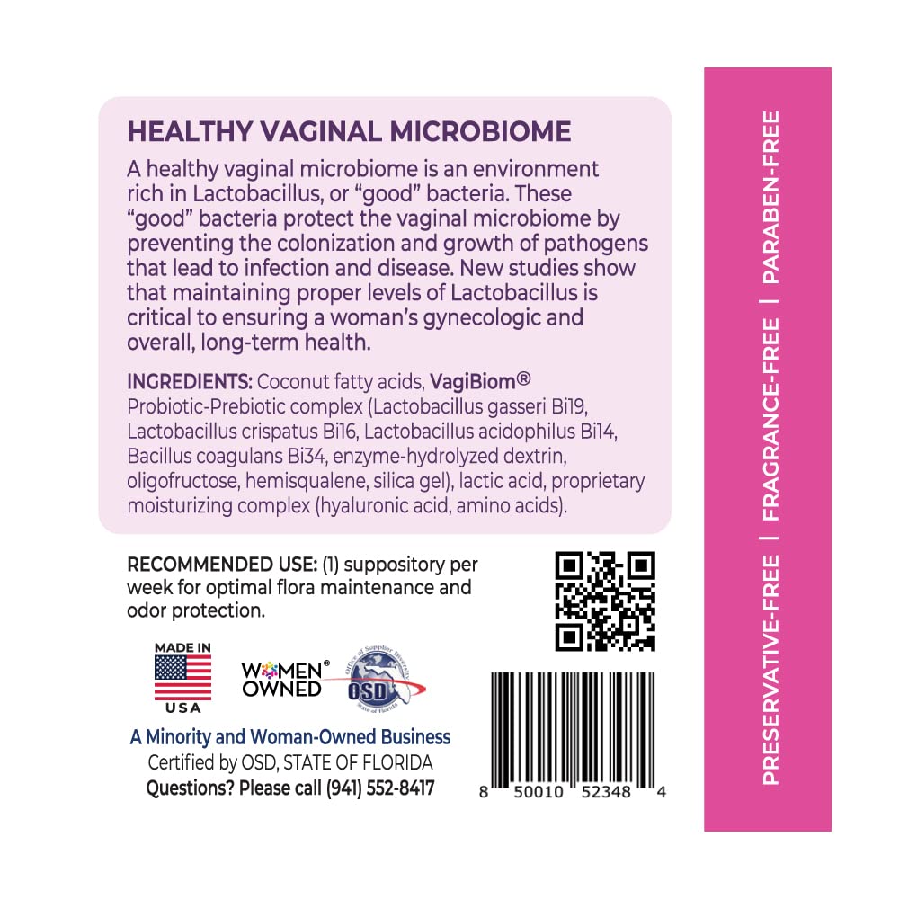 VagiBiom Probioitc Suppository Convenient Travel Pack with 2 Suppositories VagiBiom buy supplements canada