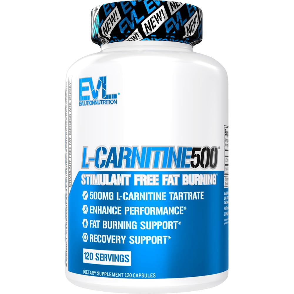 EVL L-Carnitine Supplement for Weight Loss Support - L carnitine 500mg Diet Pills Evlution buy supplements canada