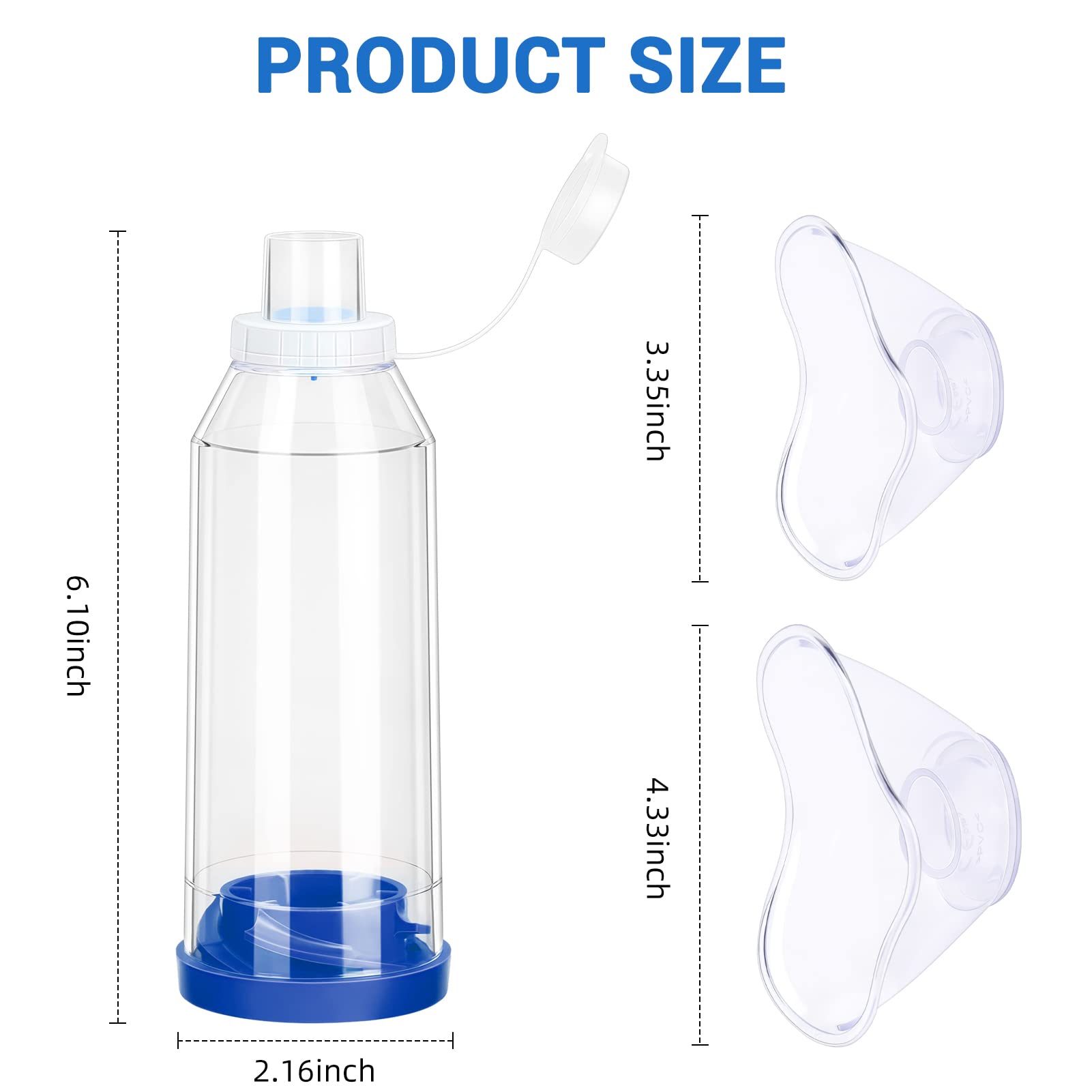 Fivepropy Handheld Spacer for Kids and Adults Includes Child Mask & Adult Blue Fivepropy buy supplements canada