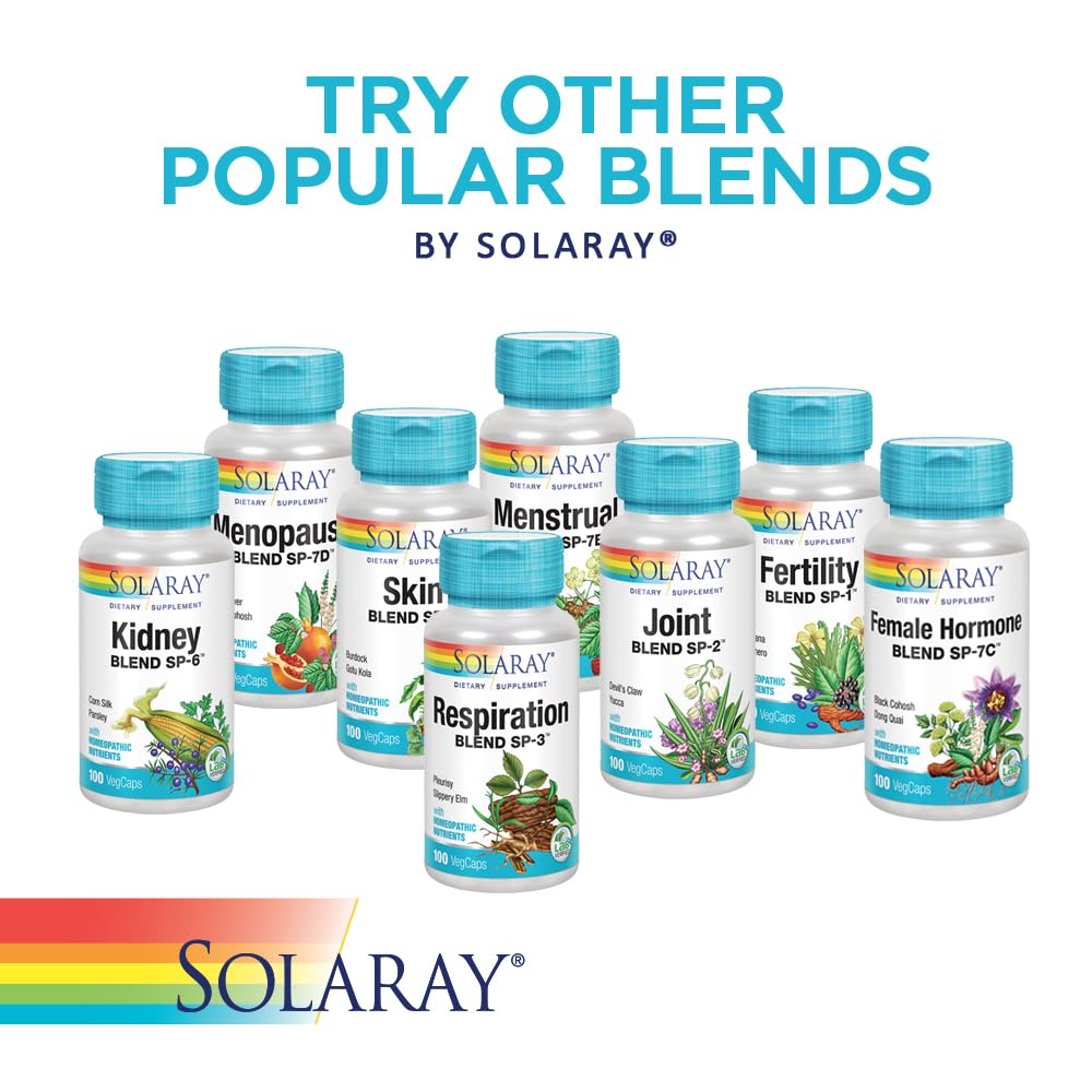 SOLARAY Circulation Blend SP-11B | Herbs & Cell Salt for Healthy Circulatory System Support | 50 Servings | 100 VegCaps SOLARAY buy supplements canada