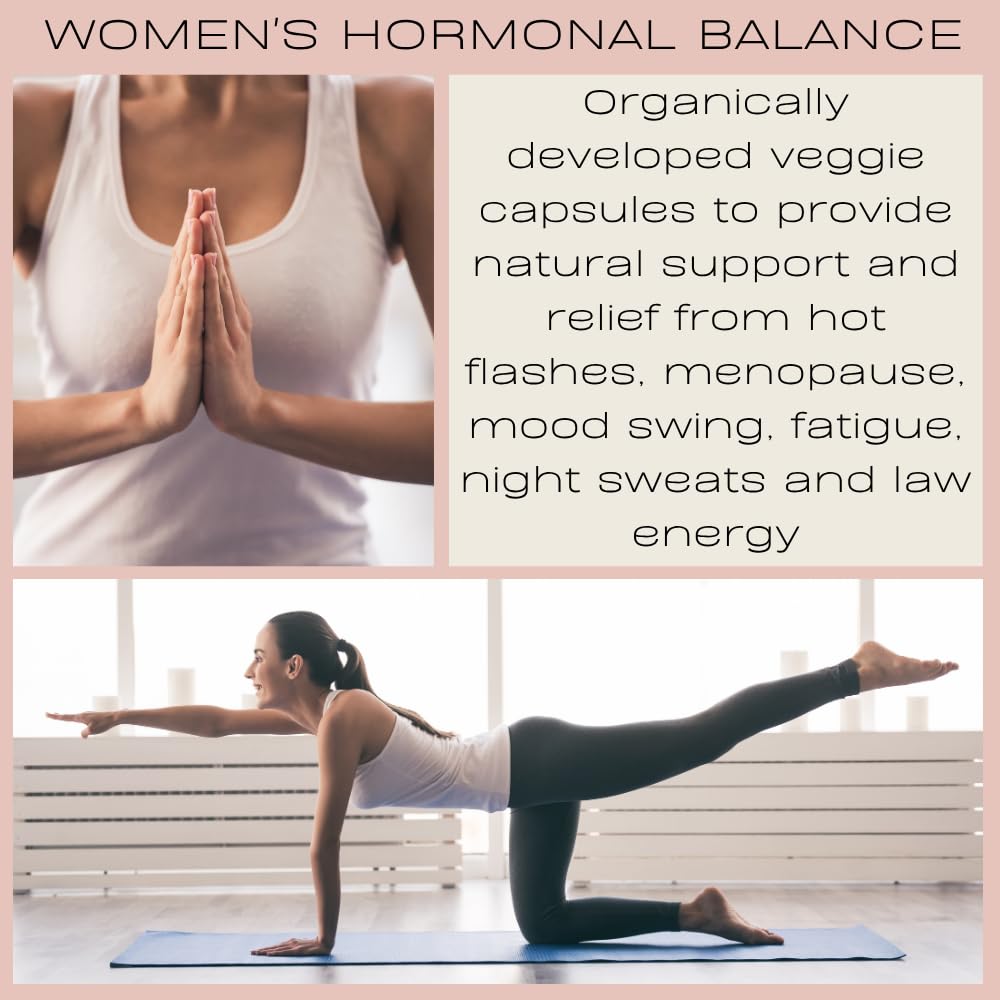 Hormone Balance for Women – Natural Female Energy & Mood Pills – Hot Flashes Menopause Relief Supplement with Vitex Chasteberry, Dong Quai, Maca Root Powder, Ginseng – 90 Veggie Capsules Herbal-avRay buy supplements canada