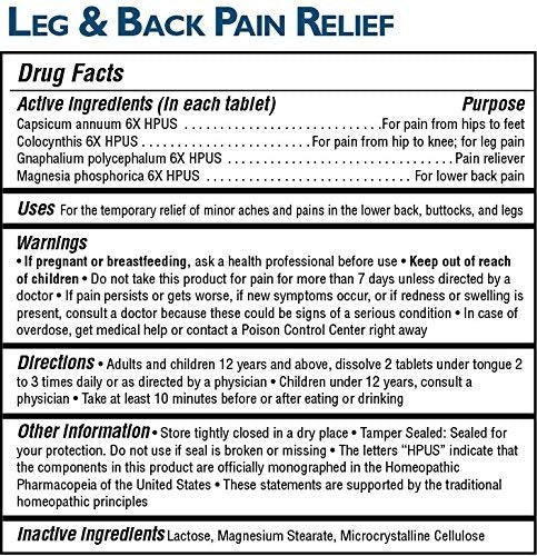MagniLife Leg & Back Pain Relief Tablets,125 Ct, Fast-Acting Pain Relief Naturally Soothes Burning, Tingling & Stabbing Aches, Symptomatic or Preventative, Non-Habit Forming Quick-Dissolve Tablets MagniLife buy supplements canada