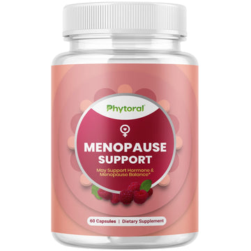 Phytoral Complete Herbal Menopause Supplement for Women - Female Hormone Balance Capsules for Night Sweats Hot Flashes & Mood Swings with Dong Quai, Chaste Berry & Black Cohosh Root - 60 Count Pack Phytoral buy supplements canada