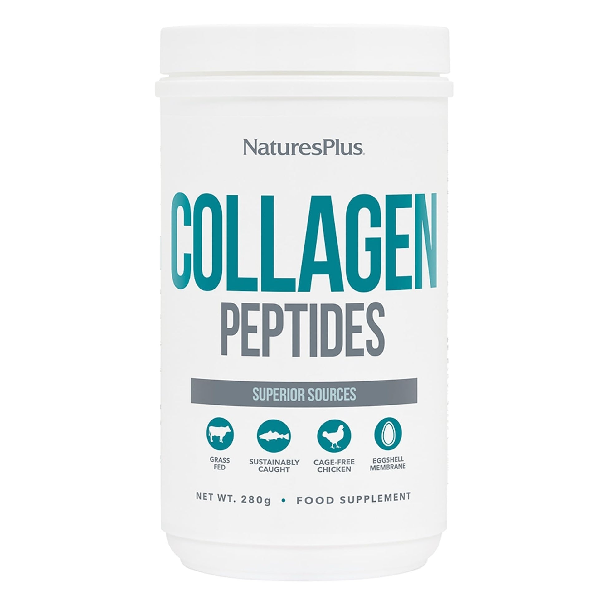 NaturesPlus Collagen Peptides Powder - Premium Hydrolysed Collagen Supplement, 6 Major Types Nature's Plus buy supplements canada