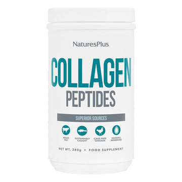 NaturesPlus Collagen Peptides Powder - Premium Hydrolysed Collagen Supplement, 6 Major Types Nature's Plus buy supplements canada