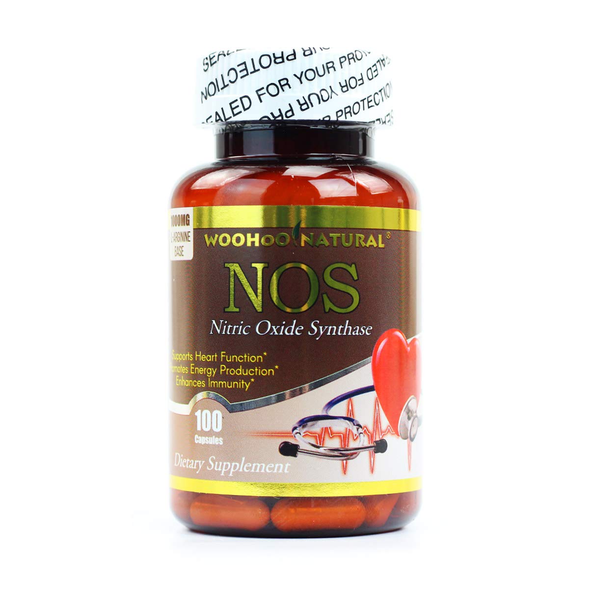 WooHoo Natural Nitric Oxide Synthase NOS 100 Capsules WOOHOO buy supplements canada