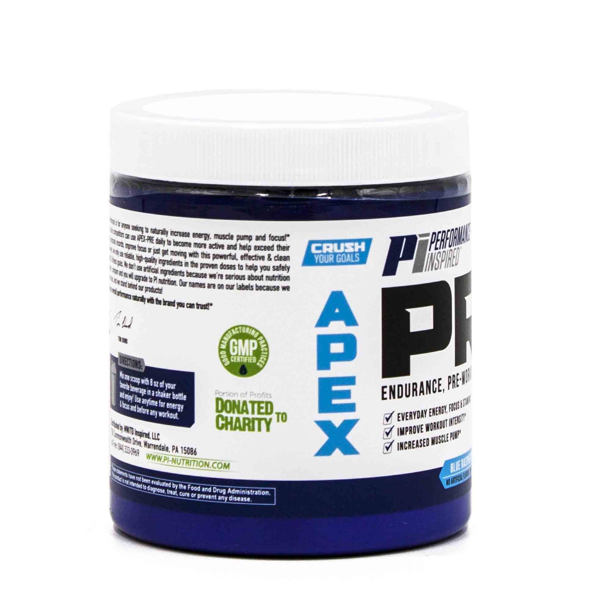 PERFORMANCE INSPIRED Nutrition - APEX Pre Workout Powder - Increase Energy & Endurance PERFORMANCE INSPIRED buy supplements canada