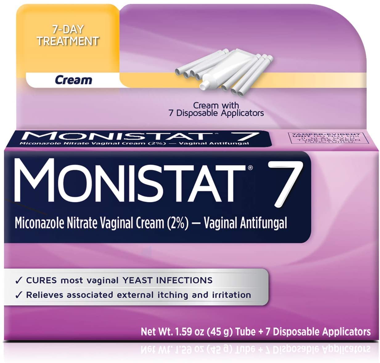 MONISTAT 7-Dose Infection Treatment, 7 Disposable Applicators & 1 Cream Tube (Pack of 1) Monistat buy supplements canada