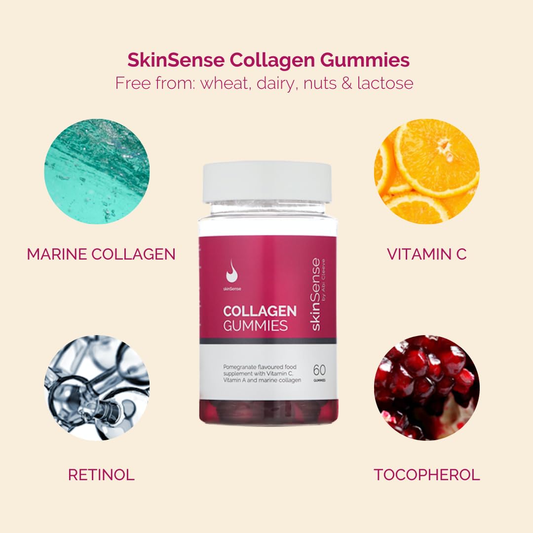 SkinSense Collagen Gummies 60PCS, Marine Collagen Chewable Gummy skinSense buy supplements canada