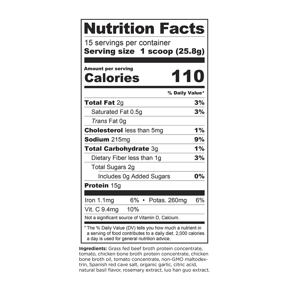 Ancient Nutrition Bone Broth Protein Powder, Tomato Basil, Grass-Fed Chicken and Beef Ancient Nutrition buy supplements canada