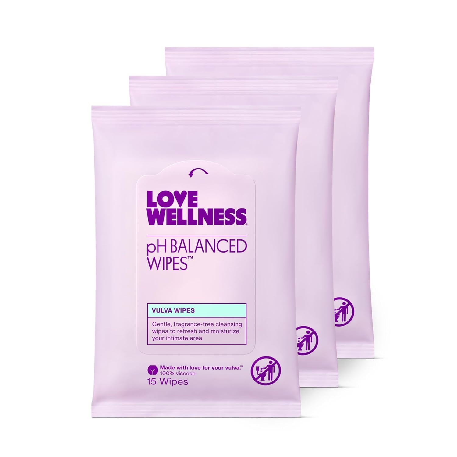 Love Wellness pH Balancing Wipes for Women | Fragrance-Free | Vulva Cleanser for Balanced pH, Intimate Health & Hygiene | Non-Irritating with Aloe Vera for Sensitive Skin | Travel Size | 3-Pack Love Wellness buy supplements canada