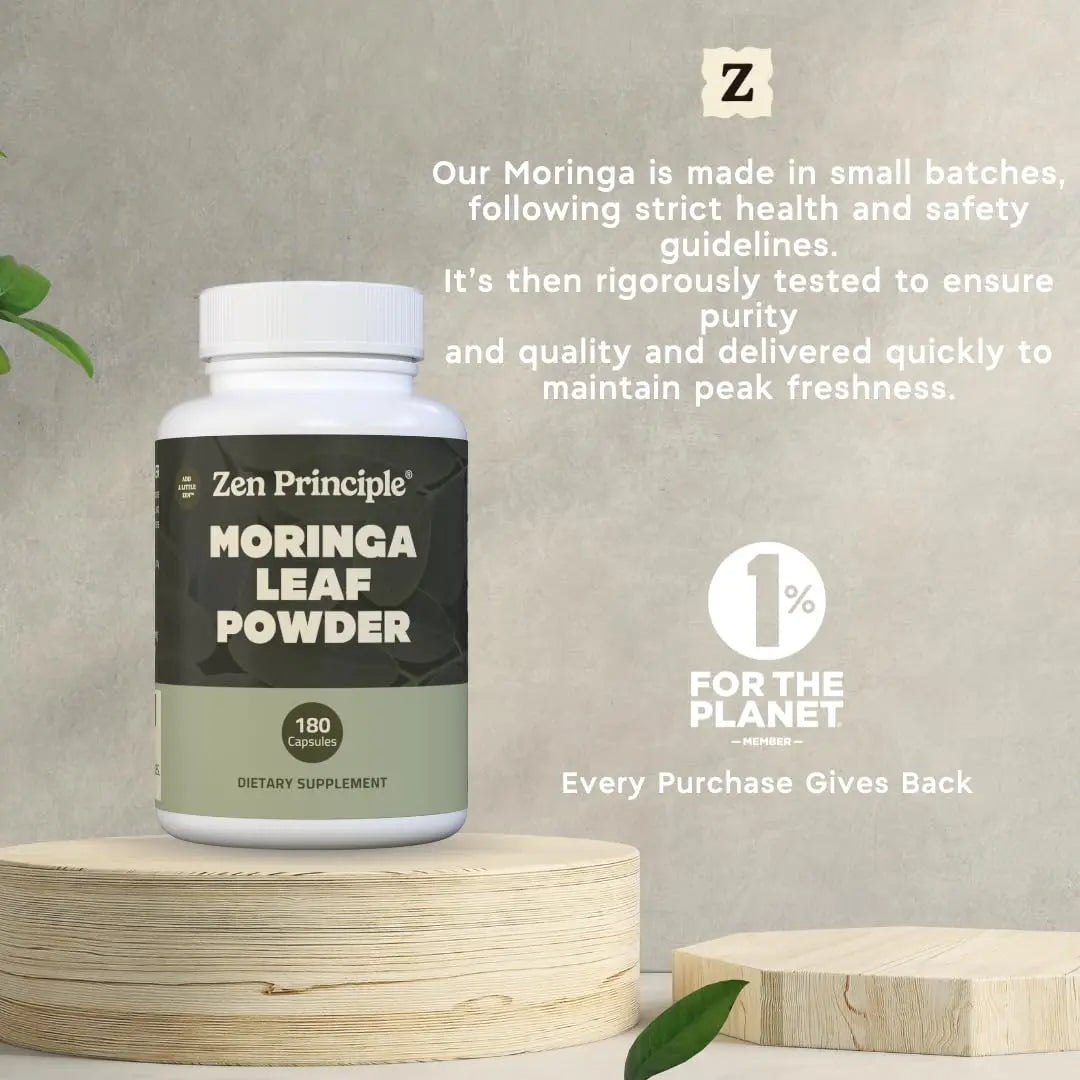 Zen Principle Organic Moringa Oleifera. Ultra-Premium. Provides an All Natural Energy Boost and Multi-Vitamin Zen Principle buy supplements canada