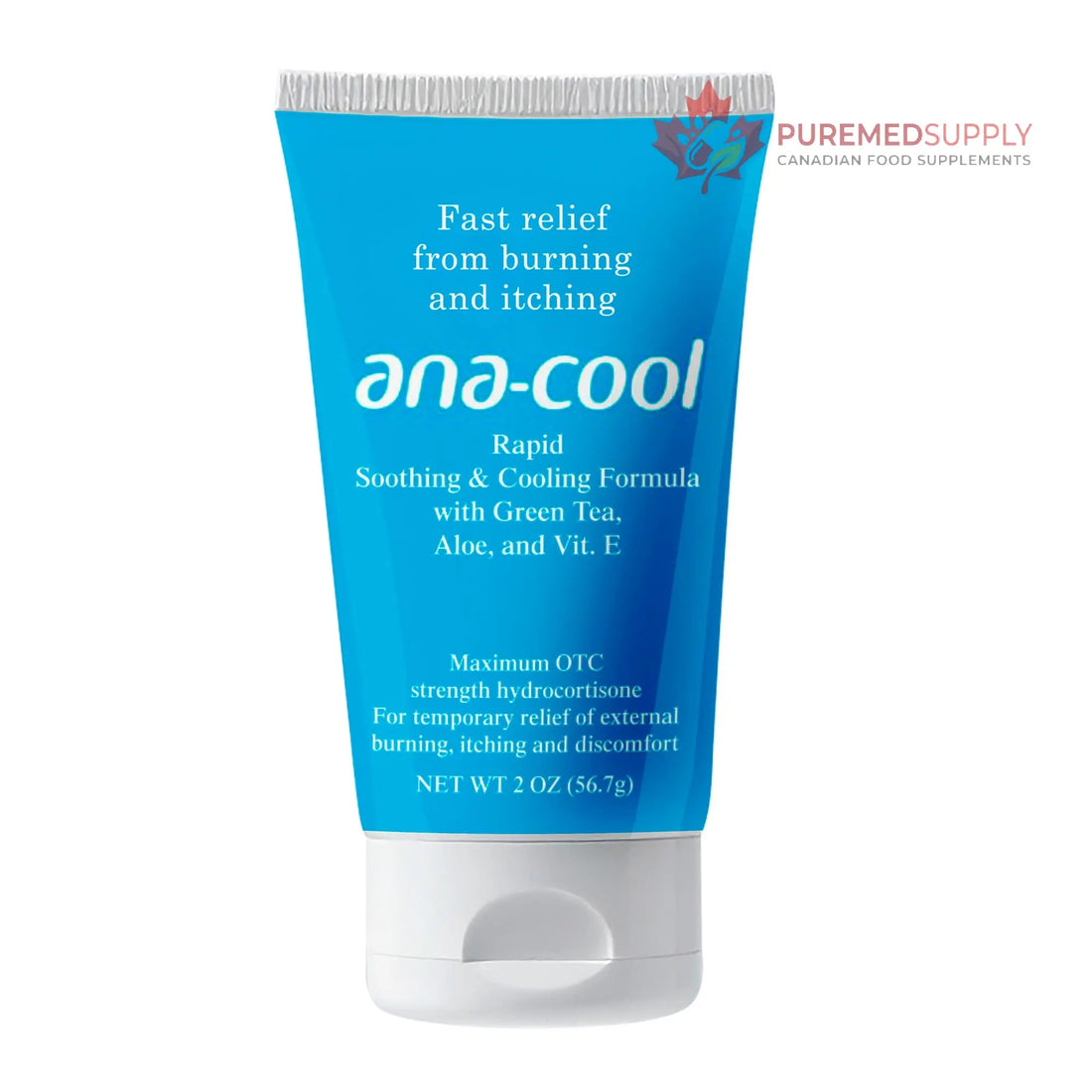 Ana-Cool Herbal Hemorrhoid Relief Cream - Fast Soothing for Bug Bites, Rashes, Irritations & More - 1% Hydrocortisone with Witch Hazel, Aloe & Vitamin E - Physician-Developed, 2 oz Tube Ana-Cool buy supplements canada