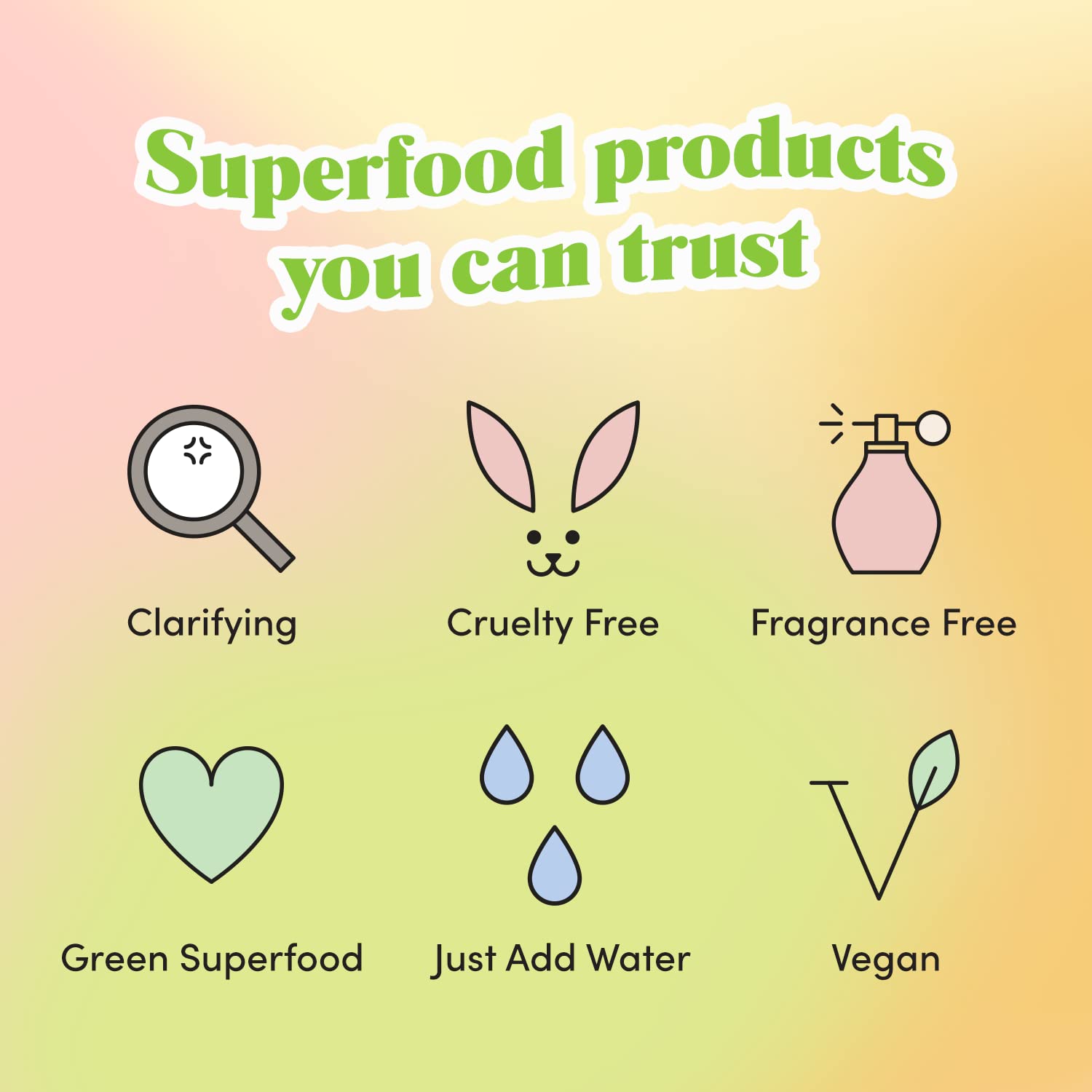 GOLDE - Clean Greens Superfood Face Mask - Made w/Chlorella & Spirulina - Great for Acne Prone, Oily & Dry Skin, Hydrating - Gentle Cleanser - Vegan - Aluminum-Free - 30g Jar GOLDE buy supplements canada