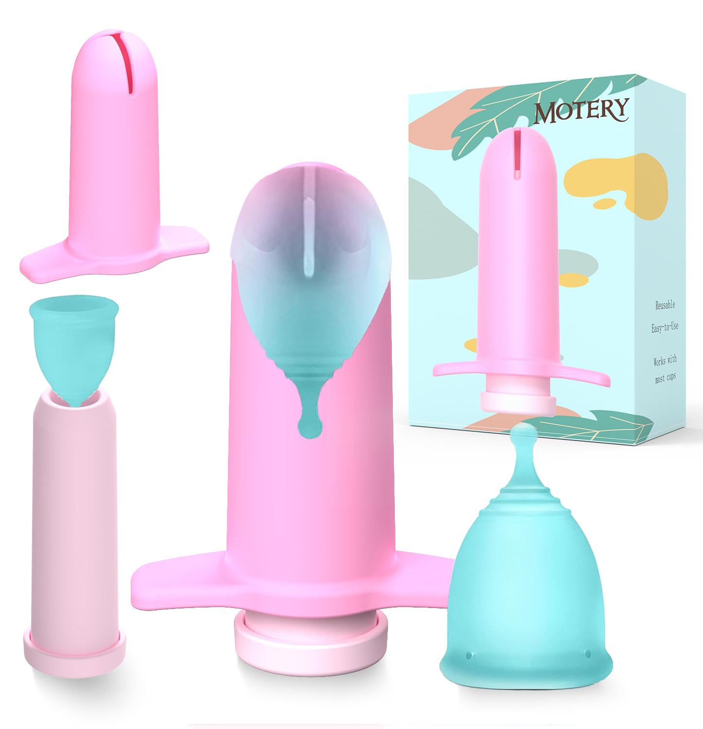 Mottery Applicator Tool for Menstrual Cups for Easy Insertion,Reusable Period Cup Applicator Set Mottery buy supplements canada