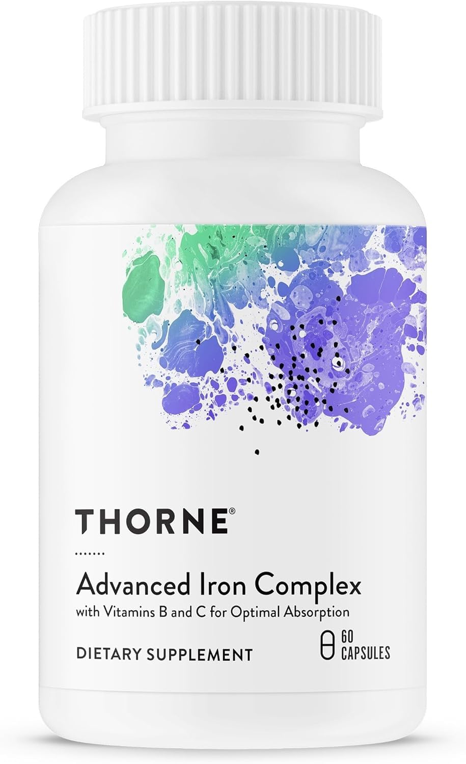 THORNE - Advanced Iron Complex (Formerly Ferrasorb) - Complete Blood Support Formula* - Elemental Iron, Folate, B and C Vitamins for Optimal Absorption - Gluten, Dairy & Soy-Free - 60 Servings THORNE buy supplements canada