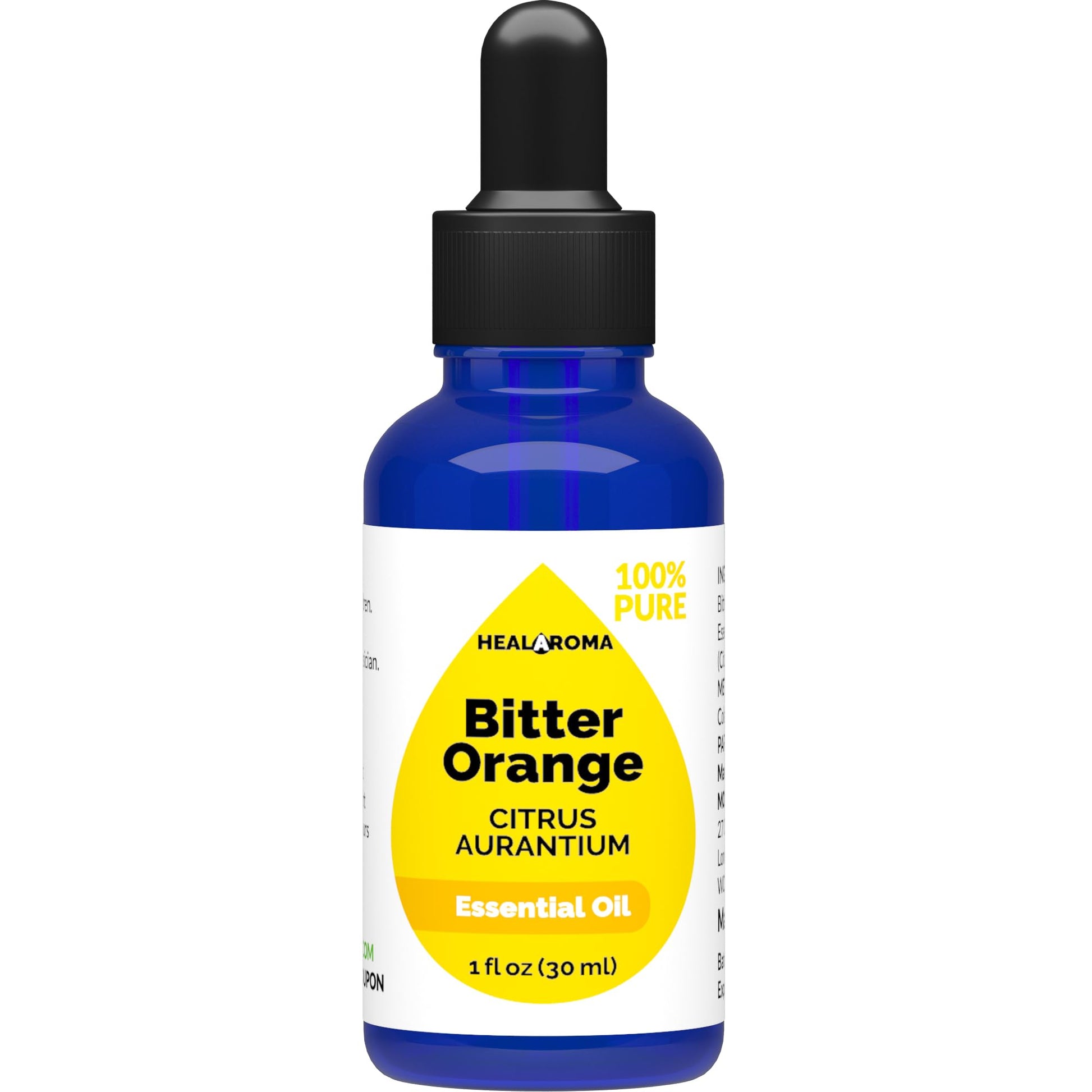 Bitter Orange Essential Oil 30 ml - 1 oz - Pure & Natural - with Pipette Dropper MONOHERB buy supplements canada