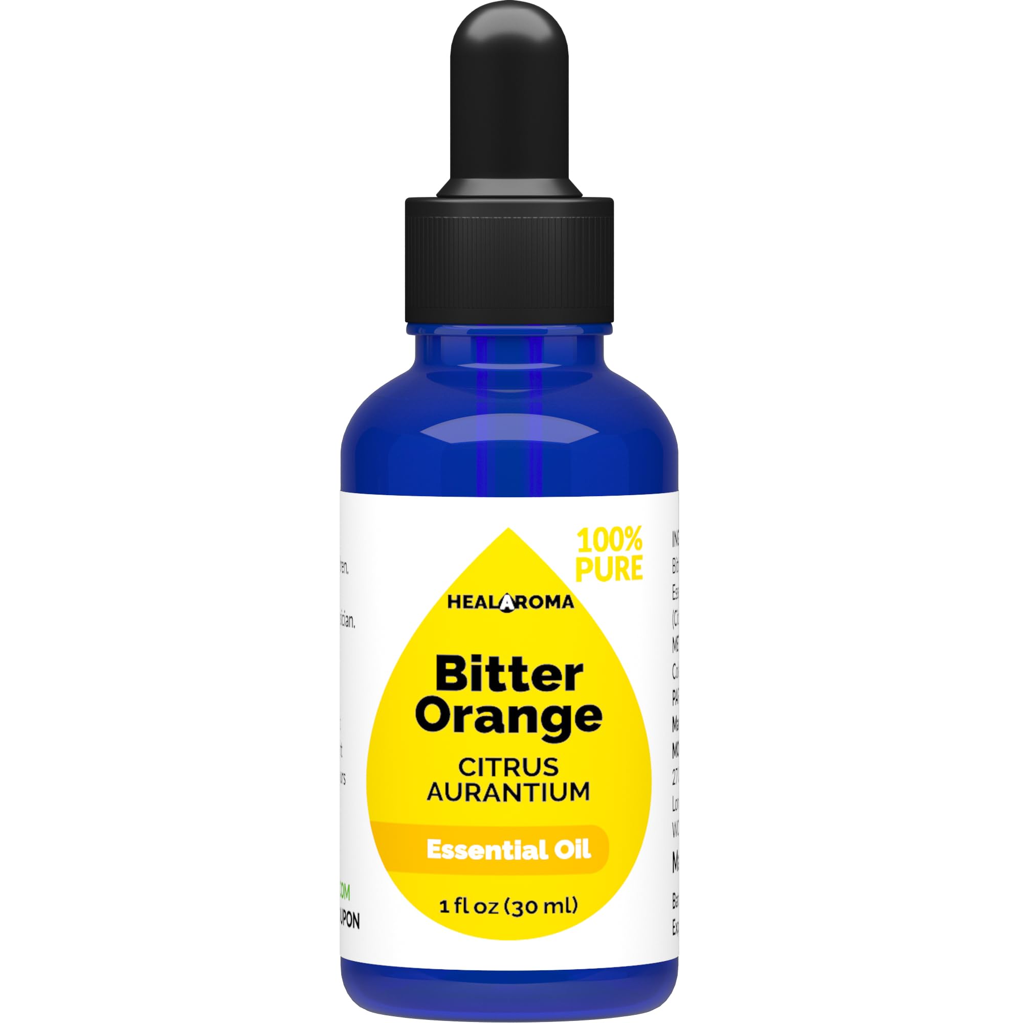 Bitter Orange Essential Oil 30 ml - 1 oz - Pure & Natural - with Pipette Dropper MONOHERB buy supplements canada