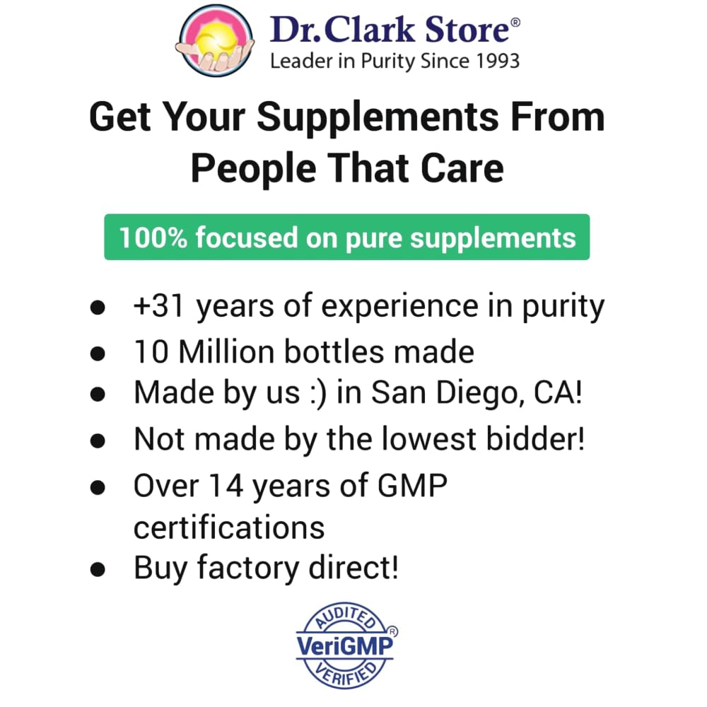 Dr Clark Superblend Wormwood Capsules - Vegetarian 330 mg, 100 Capsules - Wormwood Herb Without Artificial Preservatives, Wormwood Combination with Quassia Dr Clark Store buy supplements canada