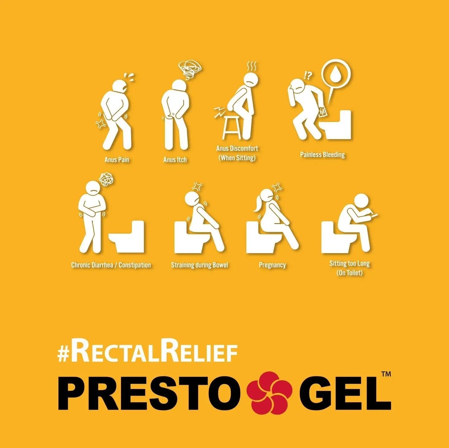 Presto Gel - Natural Hemorrhoid Rectal Suppositories - Rapid Hemorrhoid Treatment and Relief from Itching, Swelling, Burning and Discomfort - Pack of 12 DAN Pharm buy supplements canada