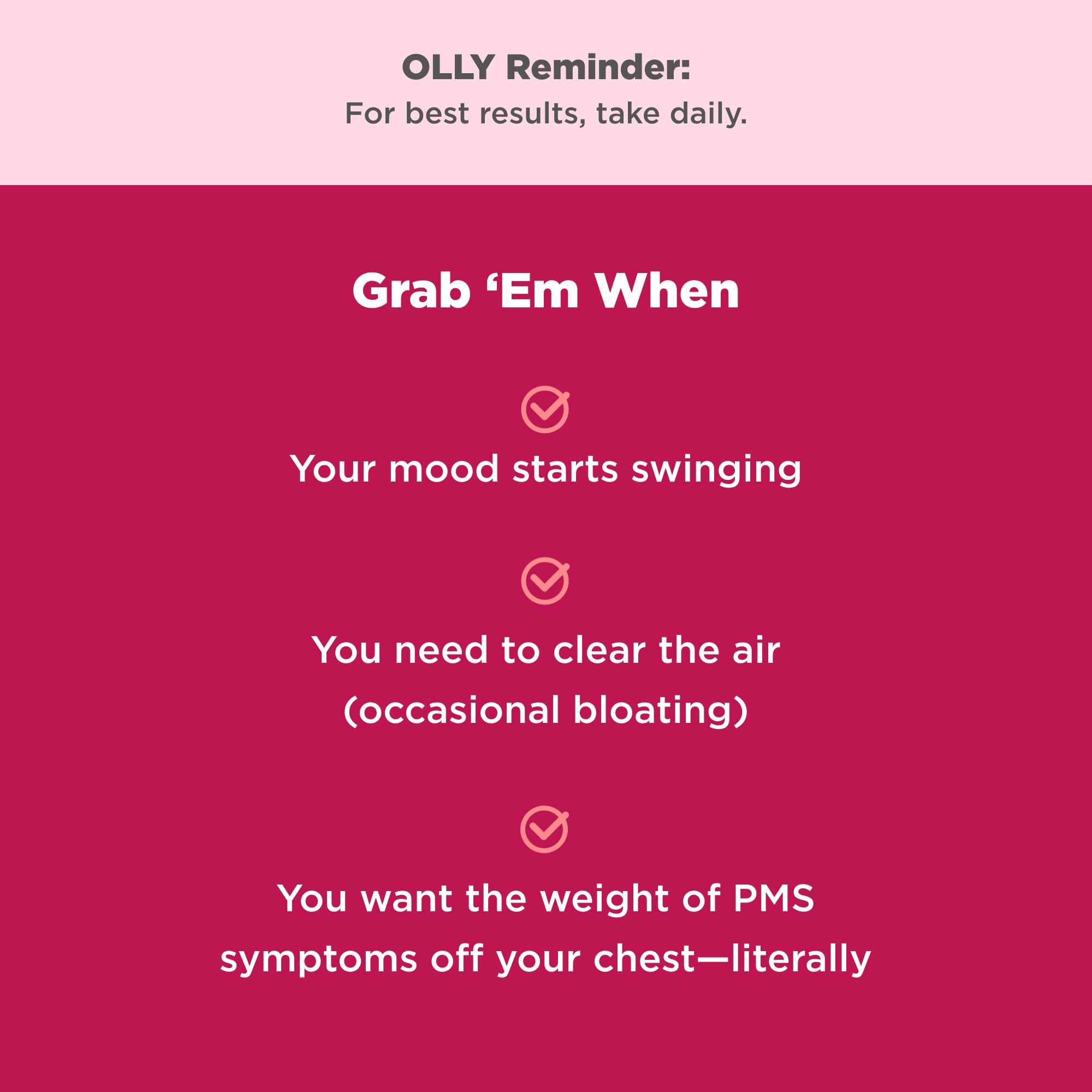 OLLY Period Hero Gummies, PMS Support Supplement,* Chasteberry, Vitamin B6, Calcium, Cran-Raspberry Flavor, 30 Day Supply - 60 Count OLLY buy supplements canada