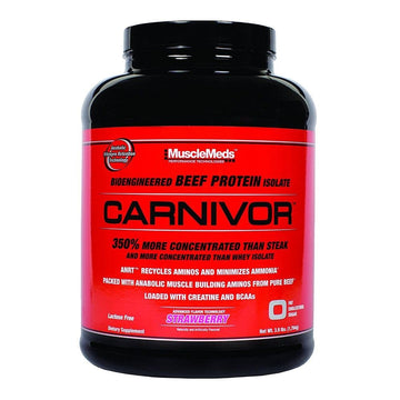 MuscleMeds Carnivor Hydrolyzed Beef Protein Isolate, 0 Lactose, 0 Sugar, 0 Fat, 0 Cholest MuscleMeds buy supplements canada