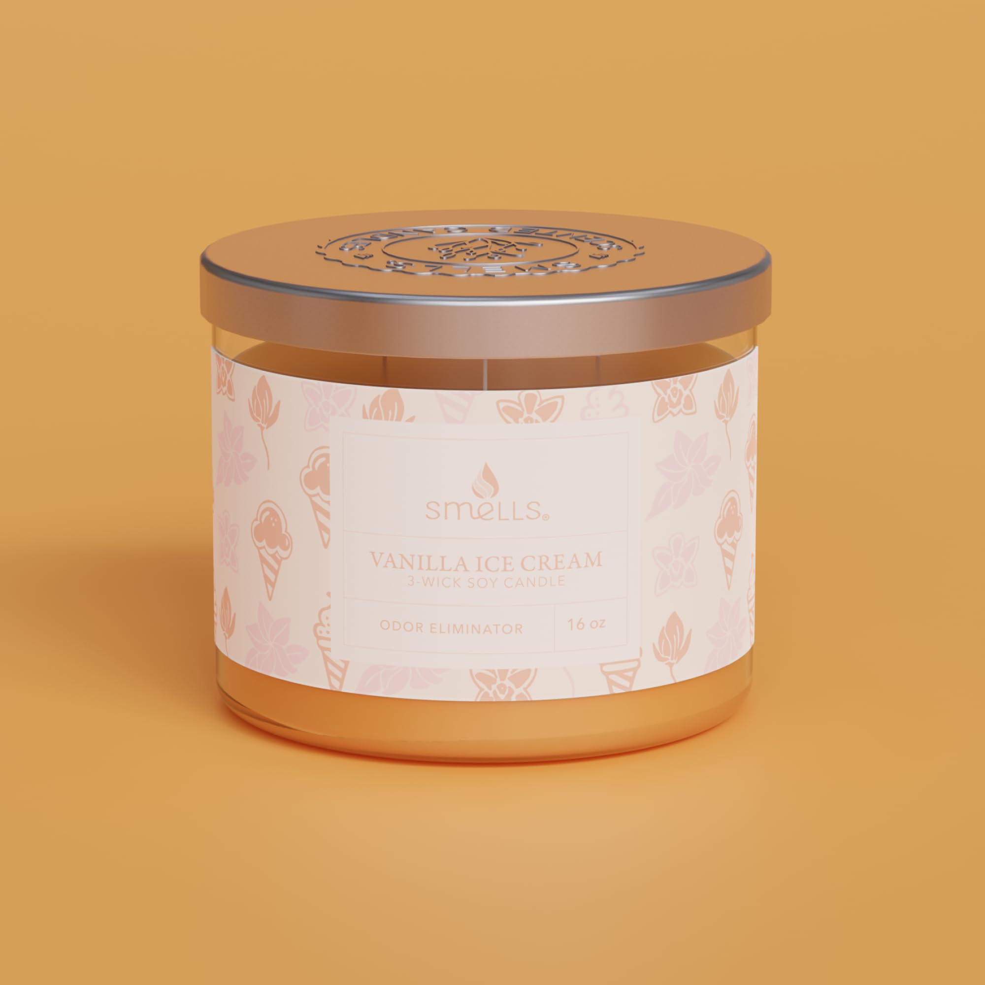 Smells - Odor Eliminator - Premium Soy Wax Jar Scented Candle 12oz. and 16oz. - 100% Cotton Single Wick SmellS buy supplements canada
