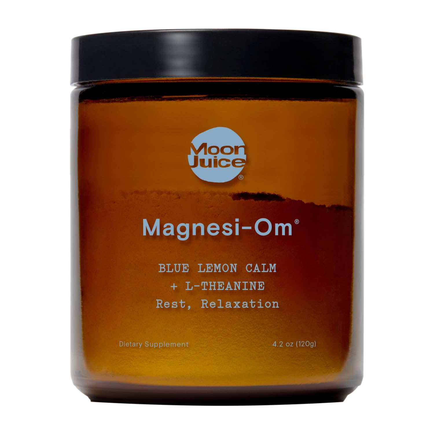 Moon Juice Magnesi-Om Magnesium Powder Supplement - Chelated Magnesium Complex + L-Theanine Blend for Rest, Relaxation & Regularity - Vegan, Non-GMO & No Sugar, Blue Lemon, 4.2 oz, 30 Servings Moon Juice buy supplements canada