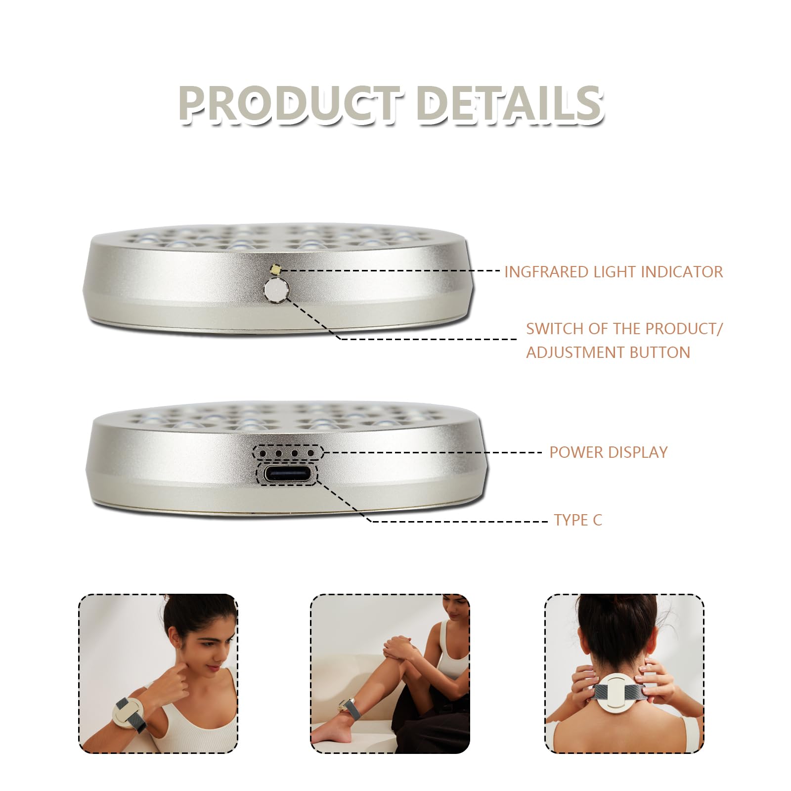 Red Light Therapy Device, Wearable Light Therapy Lamp for Pain Relief for Knee Muscle Feet Hands Origintek buy supplements canada