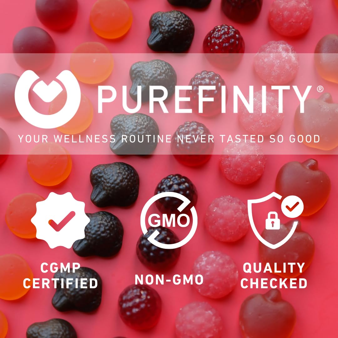 PUREFINITY Fiber Gummies for Adults with Inulin FOS from Chicory Root, Sugar Free Prebiotic Supplement for Daily Digestion PUREFINITY buy supplements canada