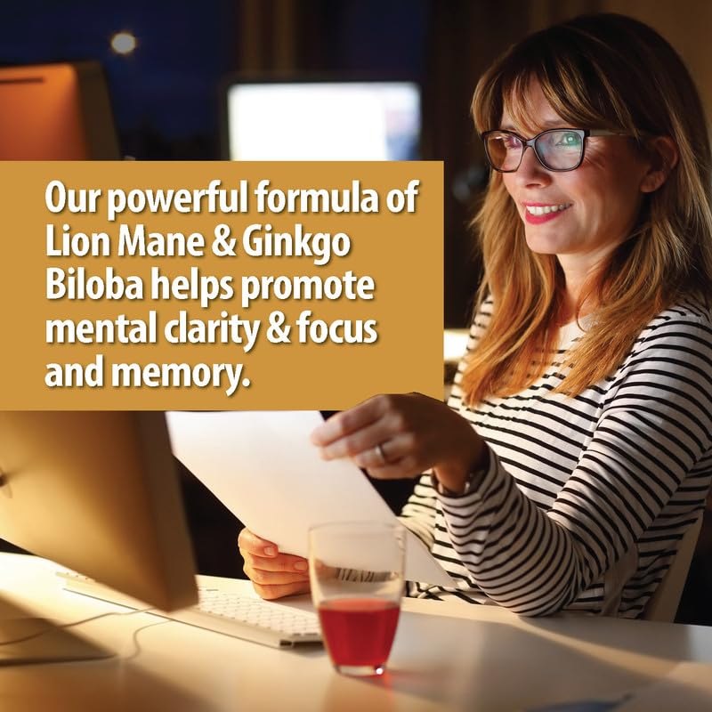 NooMost Organic Lions Mane Supplement Capsules 5400mg, Ginkgo Biloba 120mg NooMost buy supplements canada