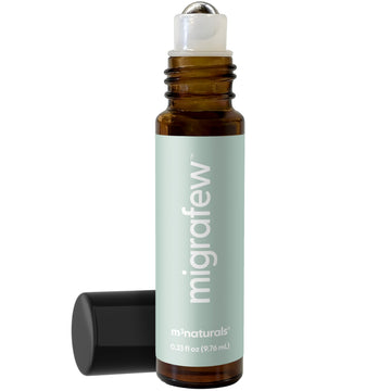 MigraFew Aromatherapy Migraine Roll On | Compact Headache Relief with Cooling Metal Roller for Head Tension and Pressure, Made with Peppermint, Spearmint and Lavender Essential Oils (0.33 FL oz) by M3 M3 Naturals buy supplements canada