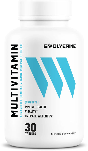 Swolverine Multivitamin | for Men & Women – High Potency Daily Vitamins with B-Complex, Antioxidants, Minerals, Inositol & PABA Swolverine buy supplements canada