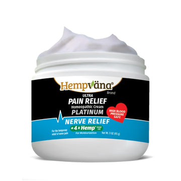 Hempvana Platinum Ultra-Strength Nerve Relief Cream w/100% Pure Hemp Seed Oil, AS-SEEN-ON-TV, Relieves Nerve Pain, Shooting Pain, Tingling, Muscle Cramps, Joint Pain, Tingling, Crawling Sensations Hempvana buy supplements canada
