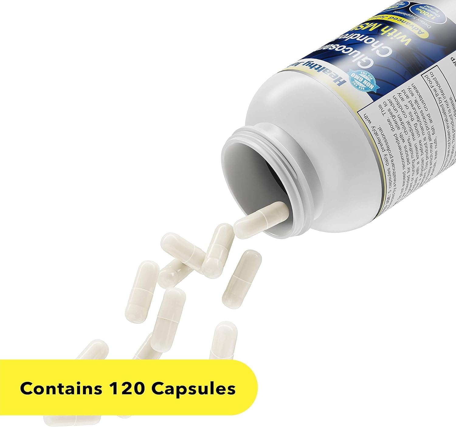 Healthy Joints System Glucosamine Chondroitin MSM Supplement for Joint & Bone Health - 120 Capsules | Joint Support & Discomfort Relief for Back, Knees, Hands Healthy Joints System buy supplements canada