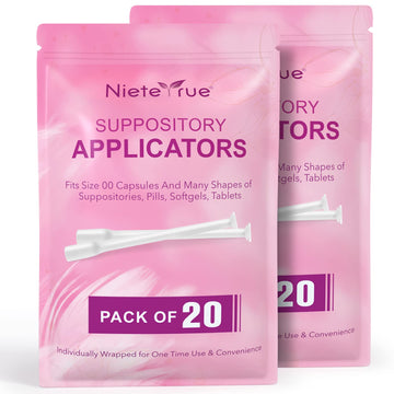 Nieteyrue (40 Packs) Disposable Vaginial Applicators Individually Wrapped Hygienic Fit Nieteyrue buy supplements canada