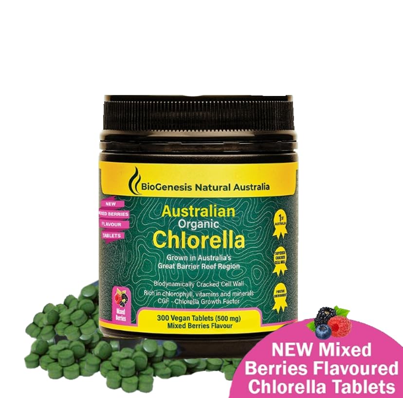 Biogenesis Organic Chlorella Tablets | Australian Grown | Chlorophyll-Rich Biogenesis buy supplements canada