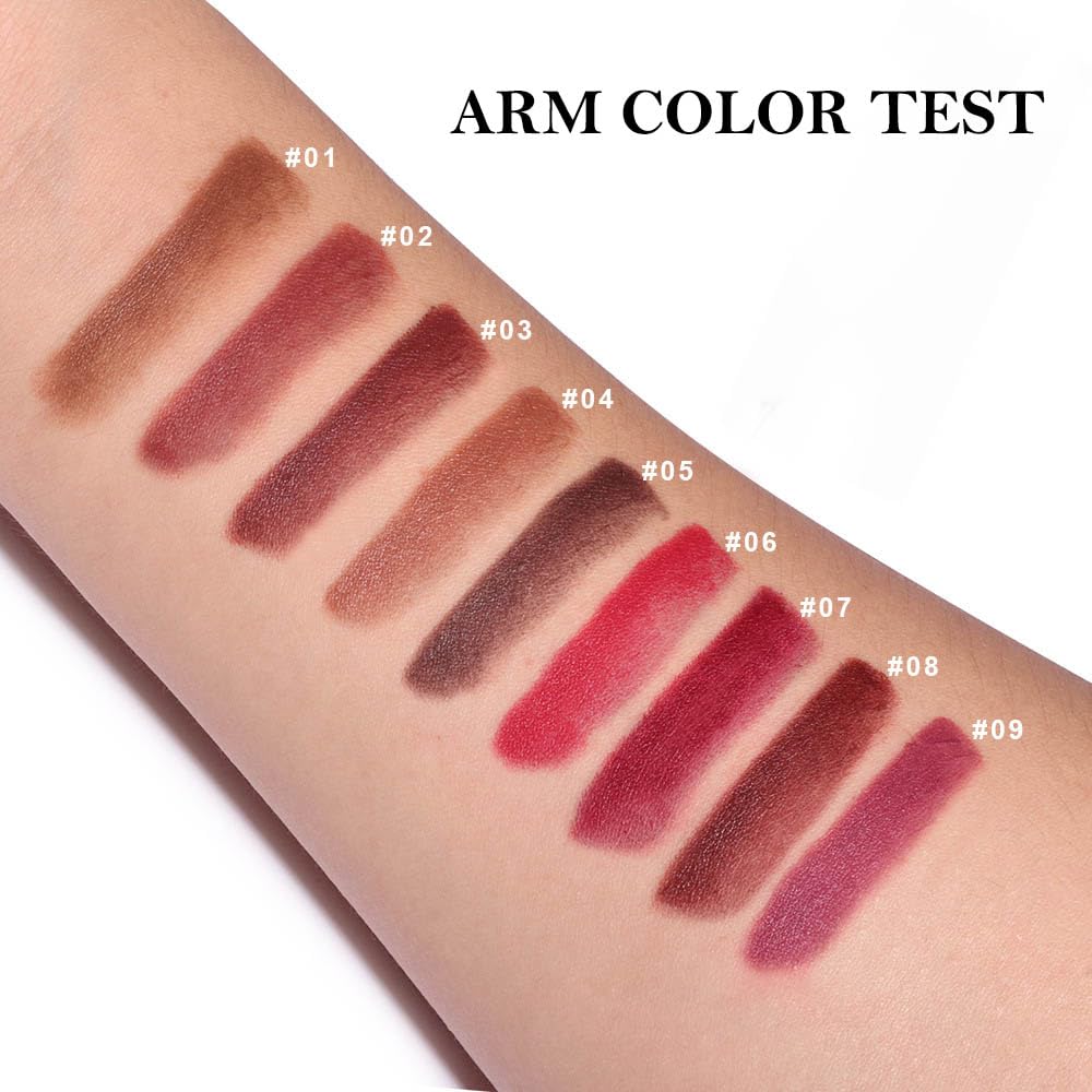 BINGBRUSH 2-in-1 Gradient Dark Brown Lip Liner & Lipstick Combo,Matte Longwear Waterproof Lip Pencil with Cone Tip,Smudge Proof Crayon for Flawless Ombre Contour,Women's Long Lasting Makeup Set BINGBRUSH buy supplements canada