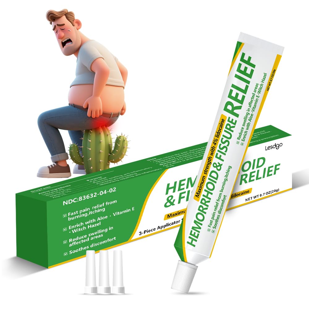 Lesdgo Hemorrhoidal Ointment(1 Pack),Hemorrhoid and Fissure Cream Witch Hazel Maximum Strength Pain Relief,for Itching and Swelling Lesdgo buy supplements canada