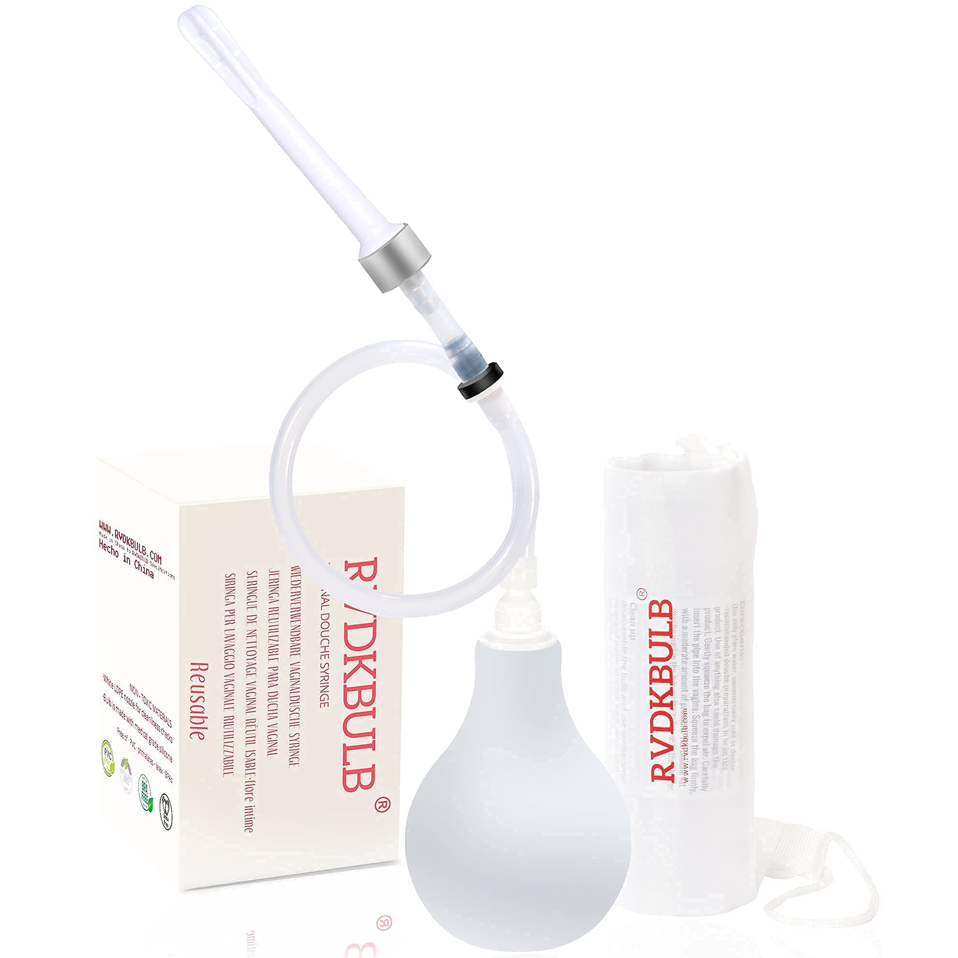 RVDKBULB Natural Vaginal Cleansing System with 3 One-Way Valves - Vaginal Douche for Women RVDKBULB buy supplements canada