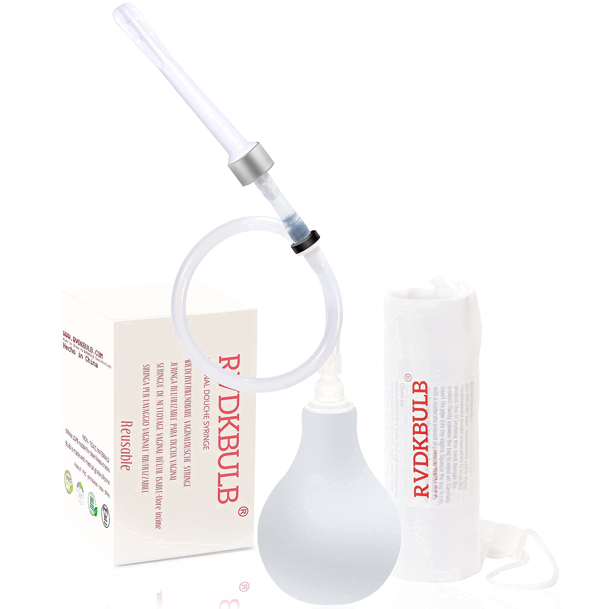 RVDKBULB Natural Vaginal Cleansing System with 3 One-Way Valves - Vaginal Douche for Women RVDKBULB buy supplements canada